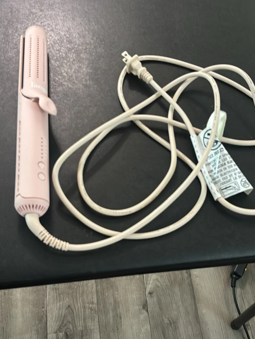 Pink Travel Hair Straightener with Slim Clamp